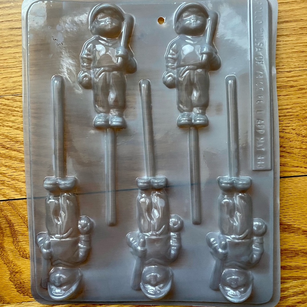 Baseball Player Candy Chocolate Mold